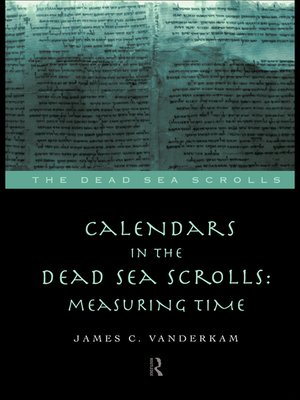 cover image of Calendars in the Dead Sea Scrolls